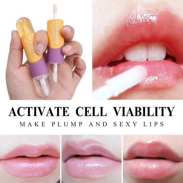 2 In 1 Moisturizing Lip Plumper Gloss, Instant Plumping Lip Oil, Brighten Lip Care Oil 2 In 1 Moisturizing Lip Plumper Gloss, Instant Plumping Lip Oil, Brighten Lip Care Oil